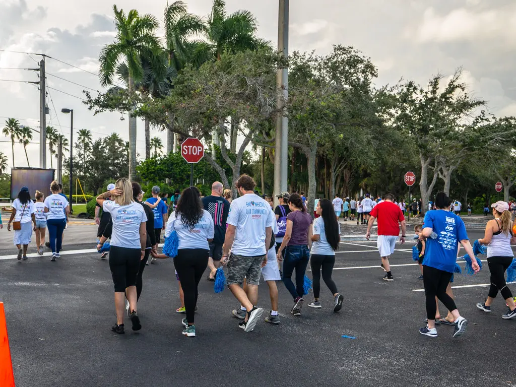 Petland Texas team walking for Autism Awareness at Autism Speaks Walk. 