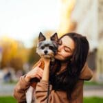 Autumn Puppy Hug